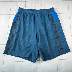Lululemon Shorts Mens Large Blue Surge Lined Athletic Workout Drawstring Gym